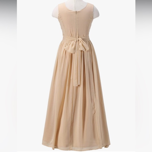 Long Junior Bridesmaid, Flower Girl, Party Dress. GIRLS SIZE 8 - Picture 3 of 3